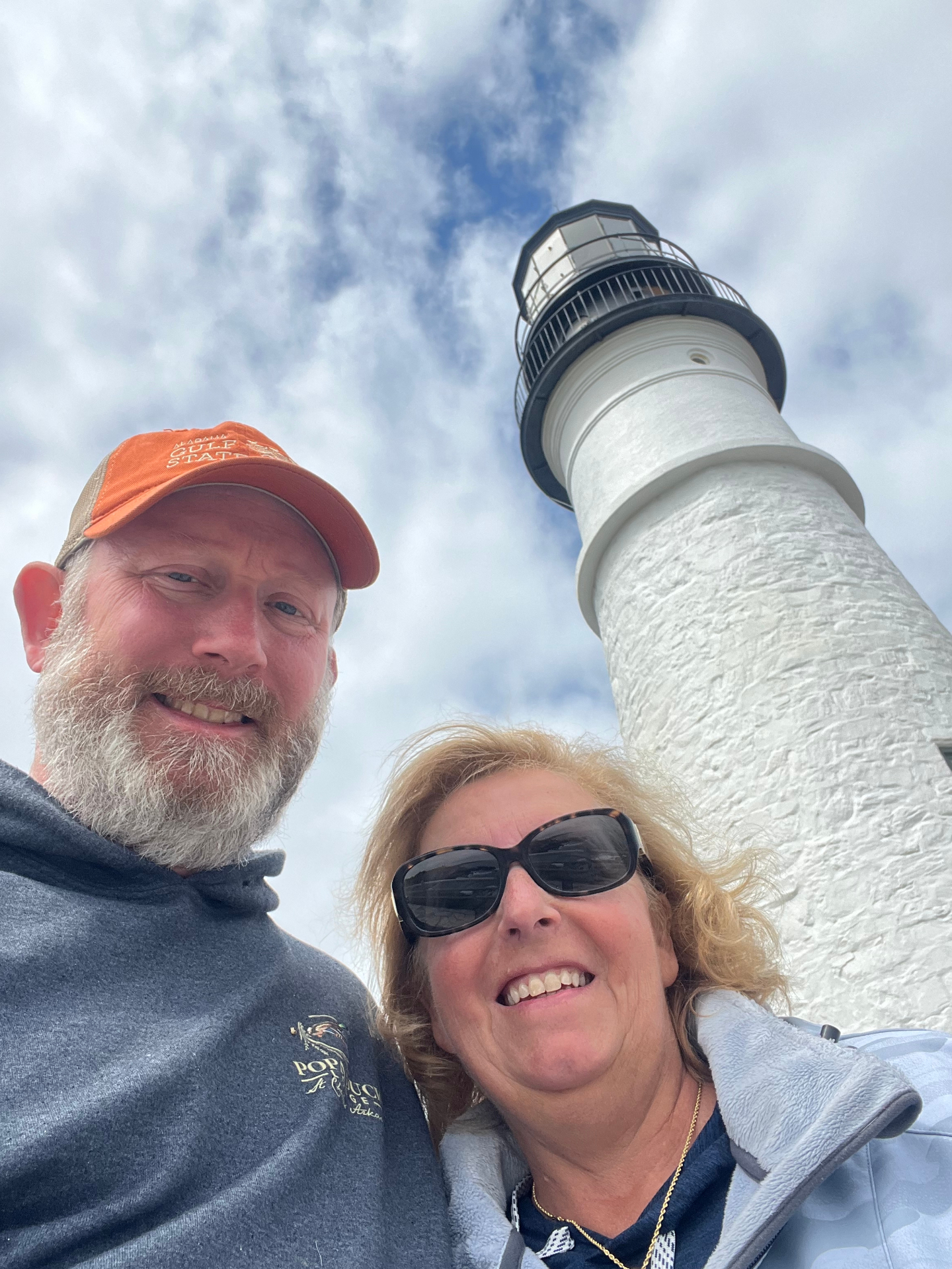Chad and Donna at Portland Head Lighthouse, Maine